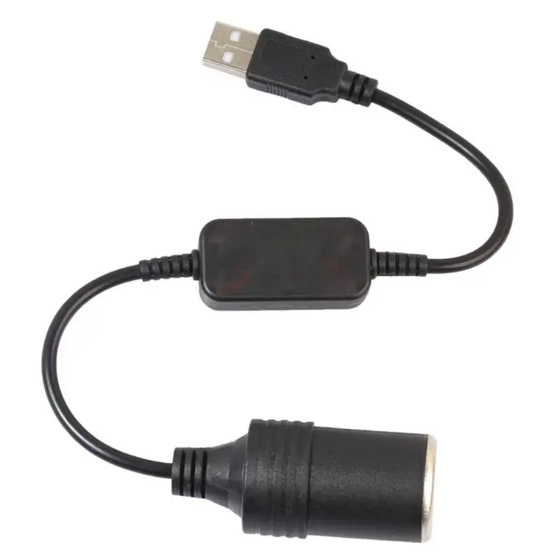 USB в 12 В автомобильного прикуривателя гнездо адаптера питание шнур для автомобильного видеорегистратора