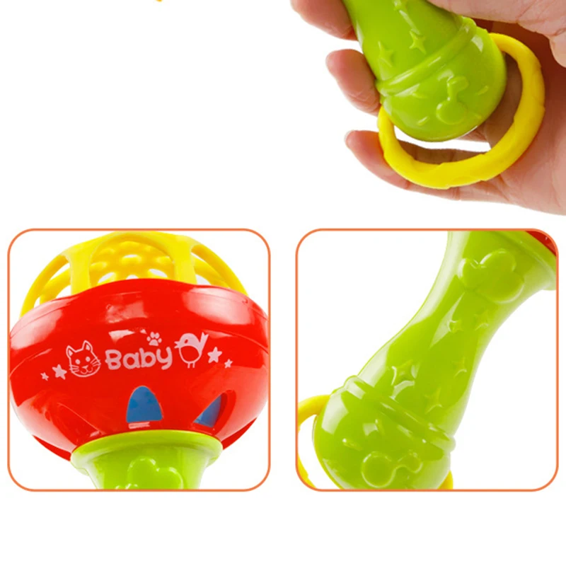 1 шт. погремушки детские развивающие игрушки Пластиковые Младенцы Новорождённые ручные колокольчики мобильные телефоны для мальчиков и