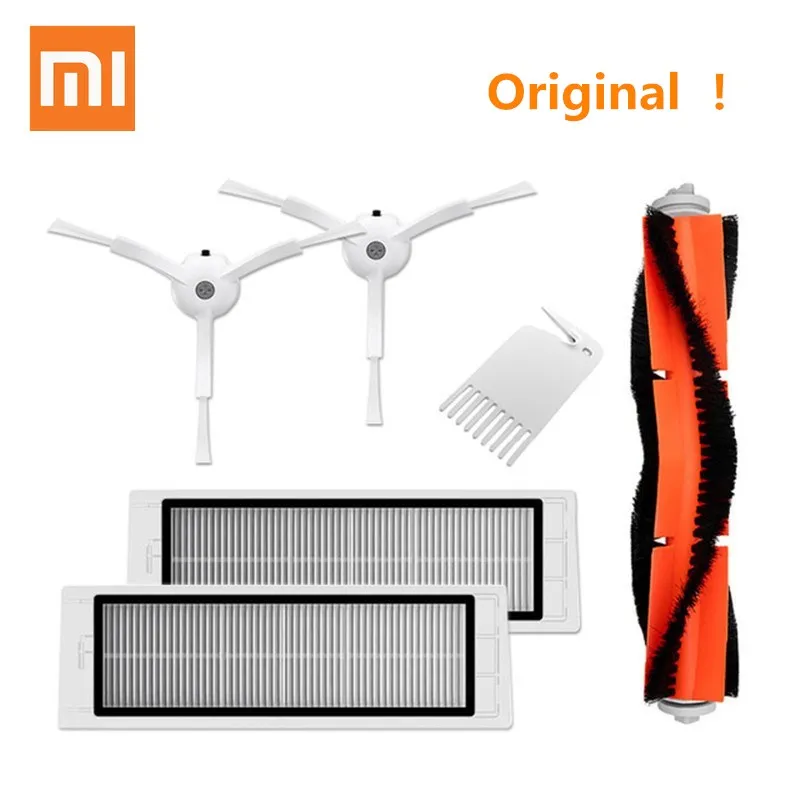 

Original Xiaomi Robot Vacuum Part Pack of HEPA Filter Main Brush Cleaning Tool Side Brush for Xiaomi and roborock Vacuum