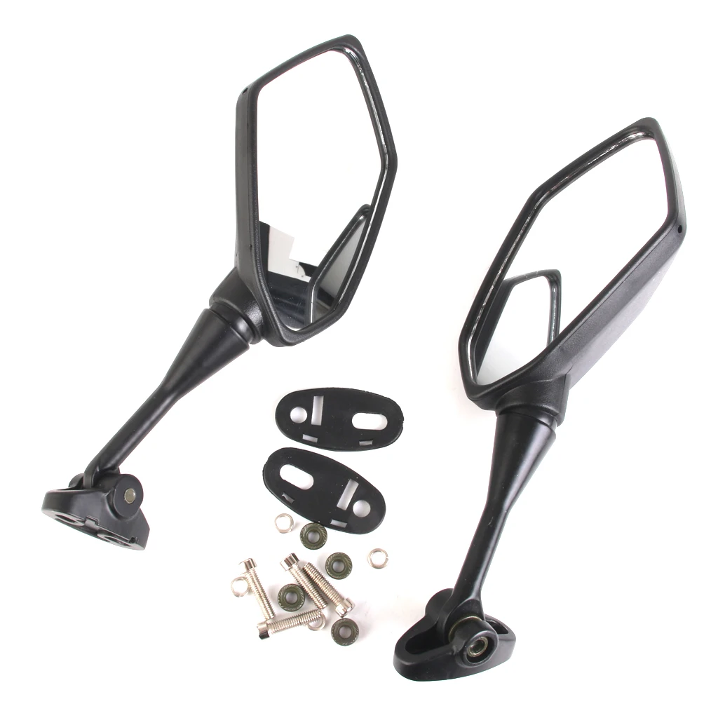 

1 Pair Universal Motorcycle Rearview Handlebar Mount Rear View Mirrors 6.3 x 3.5 Inch Back View Mirror Reduce Blind Spot