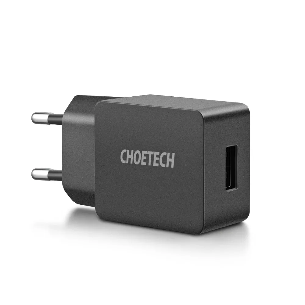 CHOETECH 5V 2.4A USB Зарядное устройство для телефона универсальное дорожное сетевое Зарядное устройство с функцией умной зарядки USB адаптер для samsung S8/S7 EU/US/UK Разъем