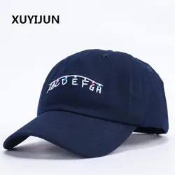 Xuyijun хлопок письмо вышивка шляпа черная кепка Snapback в стиле хип-хоп DAD Cap дизайнерские шляпы мужчины женщины козырек шляпа скейтборд Gorra Bone