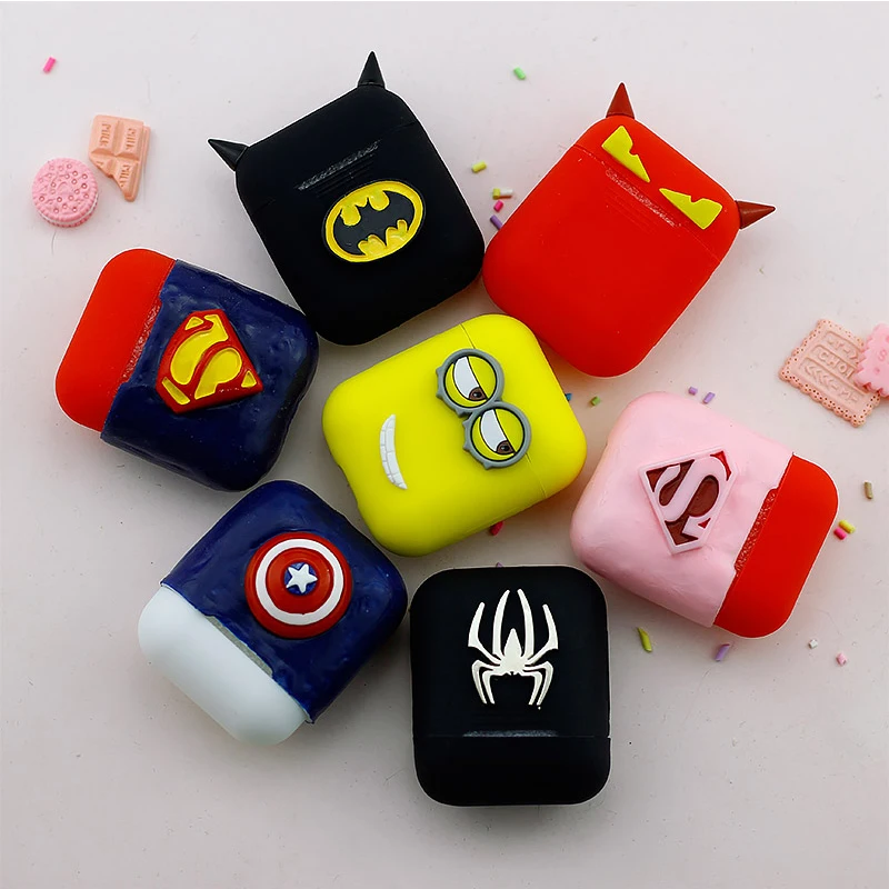 

Handmade DIY Silicone Case For Apple Airpods Accessories Bluetooth Headphone Protective Case Cover Cute Cartoon Decor Anti-dust