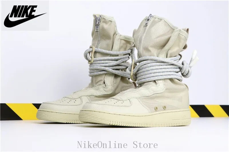 Nike SF-AF1 высокое Sage Мужская обувь AA3965-200 High Top Sneaker Air Force 1 бежевые спортивные кроссовки EUR40-46