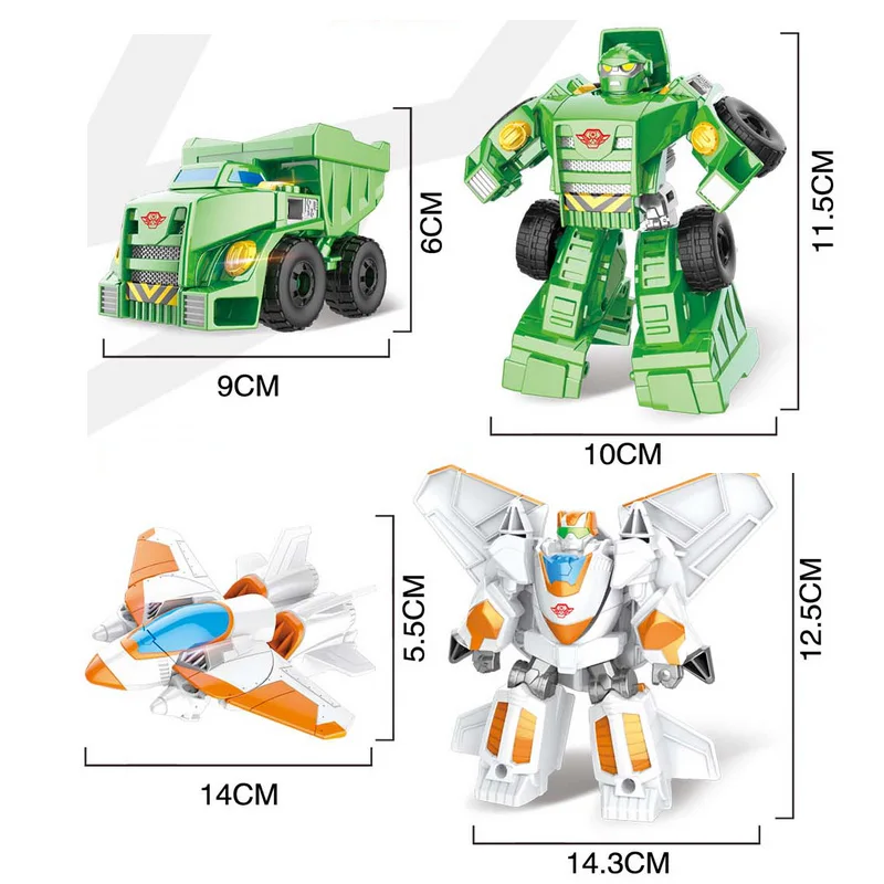 4 шт./компл. новые спасательные боты деформации робот фигурки вертолет роботов Трансформации Игрушки для детей подарок для ребенка