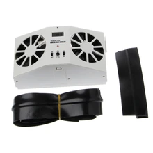 High grade Solar Powered Exhaust Fan Car Gills Car Cooler Auto Ventilation Fan Dual mode Power