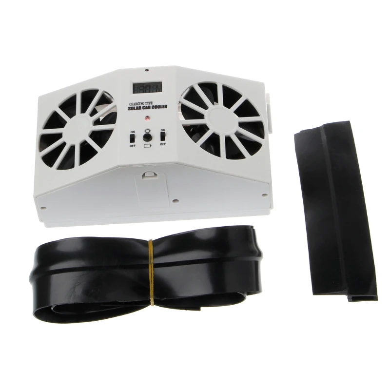 High grade Solar Powered font b Exhaust b font Fan font b Car b font Gills