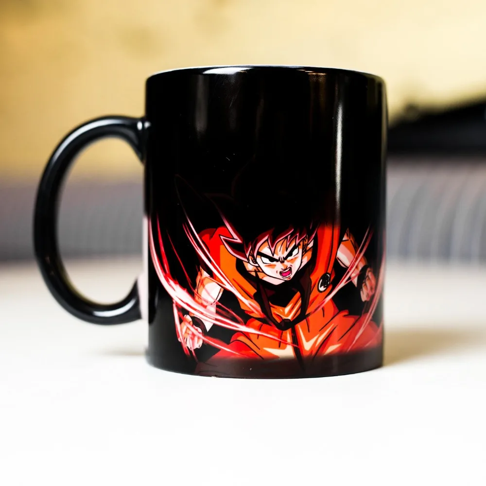 DBZ Dragon Ball Z Songoku Photo Morphing Coffee Mugs Transforming Morph 