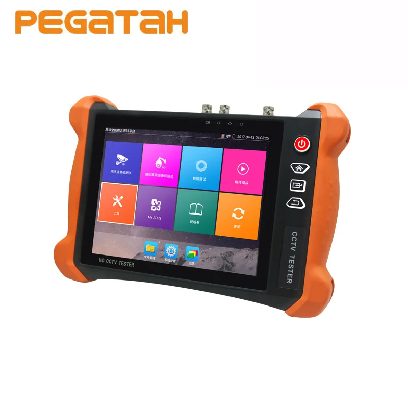 

8 inch 4K H.265/H264 CCTV Tester HD IP Camera Tester Support Video Level Meter Cable Tracer RJ45 TDR Cable Analog SDI IPC Tester