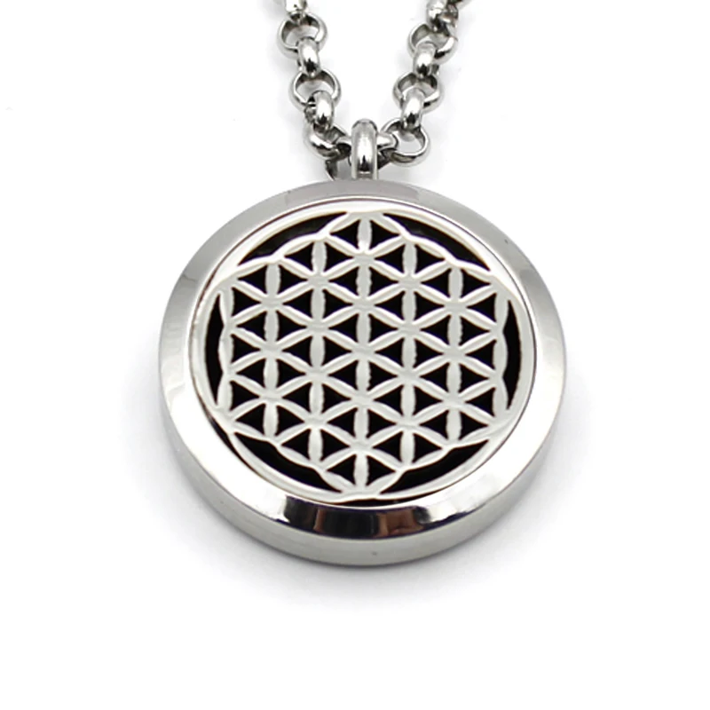 Newest Essential Oil Locket Pendant 316L Stainless Steel Hollow