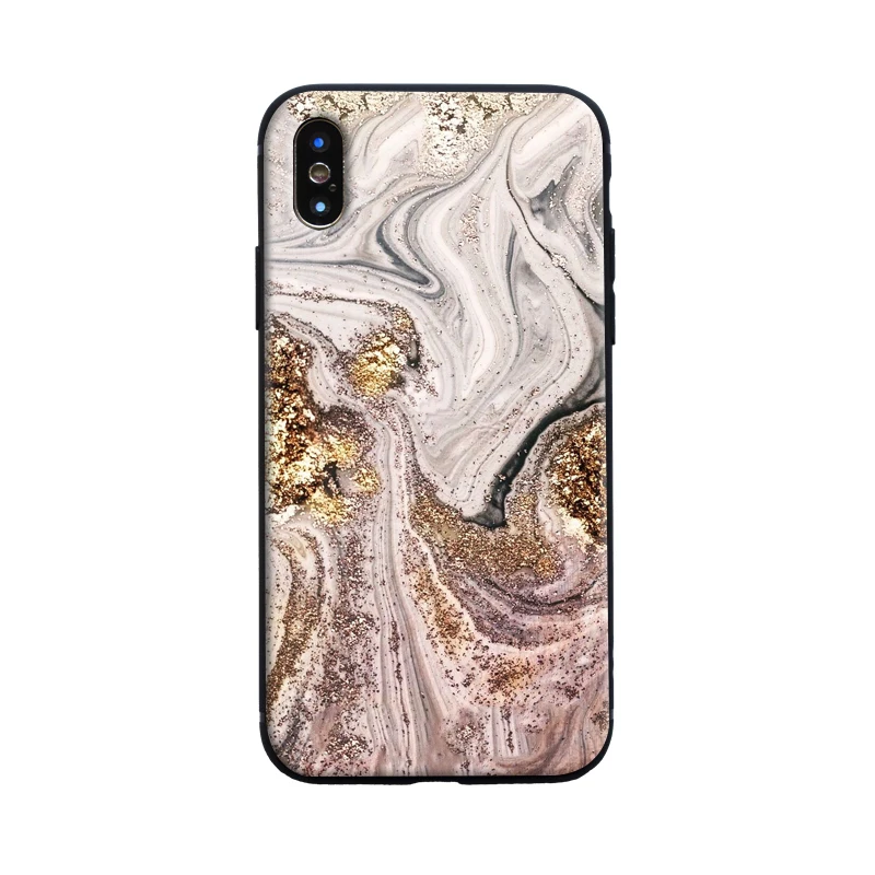

Abstract Art Painting Phone Case For iphone X XR XS MAX 6 6S 7 8 Plus 5 5S Cases Fashion Soft silicone Marble Pattern Back Cover