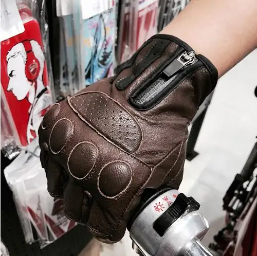 Free shipping New Retro motorcycle leather gloves Summer Half Finger Gloves New Retro motorcycle leather gloves Summer