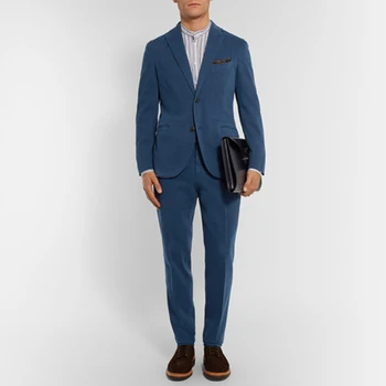 

2017 Classic Style High-grade Tailor Made Two Pieces Notched Lapel Single-breasted Three Pockets Evening Suits (jacket+pants)