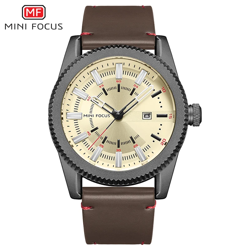 Mens Watches Top Brand Luxury Waterproof Hours Date Quartz Clock Male Leather Sport Wrist Watch Relogio Masculino waches - Цвет: 04
