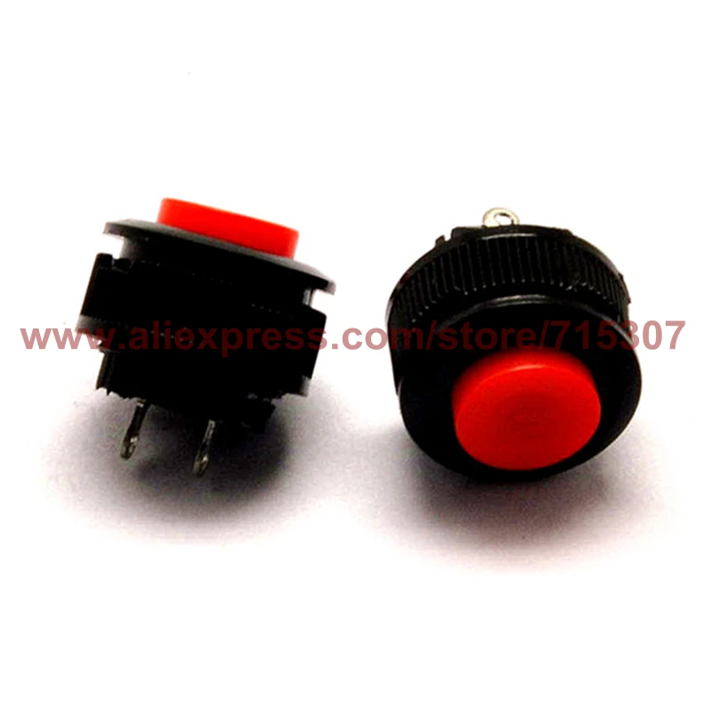 PHISCALE 20 шт. красный переключатель мощности ручной 14 мм без блокировки 1 А 250 В