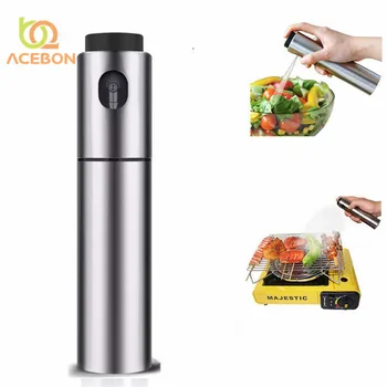 

Stainless Steel Spray Bottles Refillable Oil Vinegar Mist Spraying Bottle Water Pump Gravy Boats Grill BBQ Sprayer Kitchen Tools