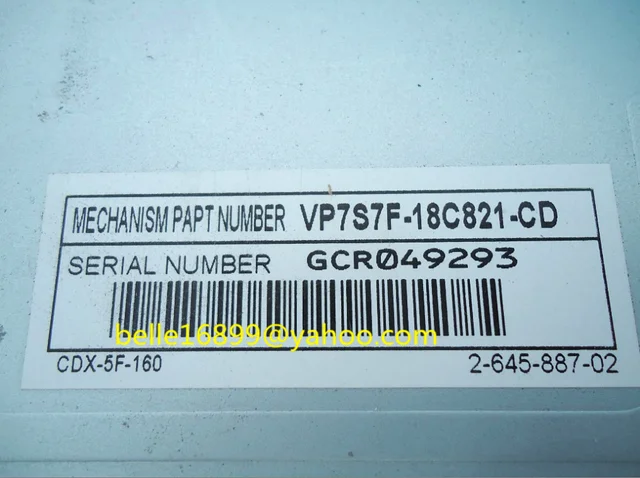 Free shipping SONII 6 Disc cd changer mechanism CDX-5F661RVA CDX-5F-160 tuner for F-o-r-d F-o-c-u-s Mondio car radio G&M Parts