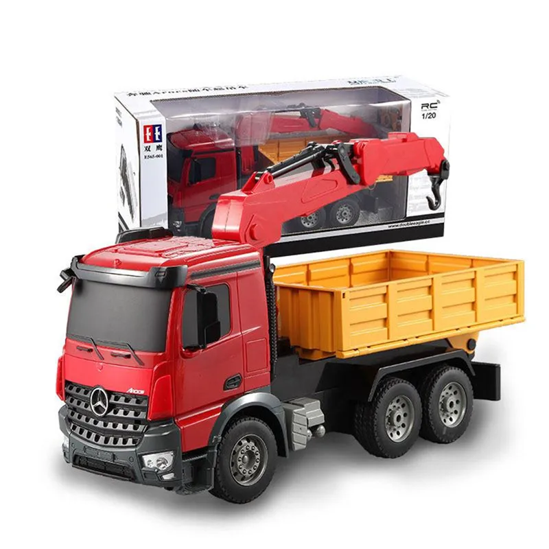 Double Eagle E565-003 1/20 2,4G Arocs Rc автомобиль инженерный грузовик кран W/светильник звуковые игрушки