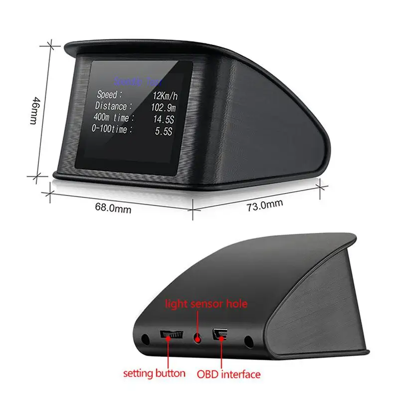 Dragonpad P10 HUD Дисплей многоцветный Автомобильный спидометр цифровой светоотражающий проектор автомобильные электрические аксессуары