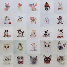 Cotton Fabric Cat Rabbit design 12cmx12m Patchwork cloth sewing DIY Patchwork Hand Embroidery Quilting Bags black rose embroidery pattern patchwork design dress