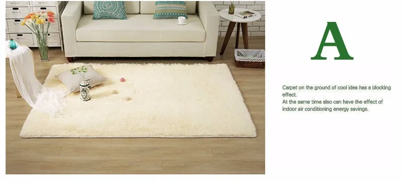 shaggy rug for living room anti slip (2)