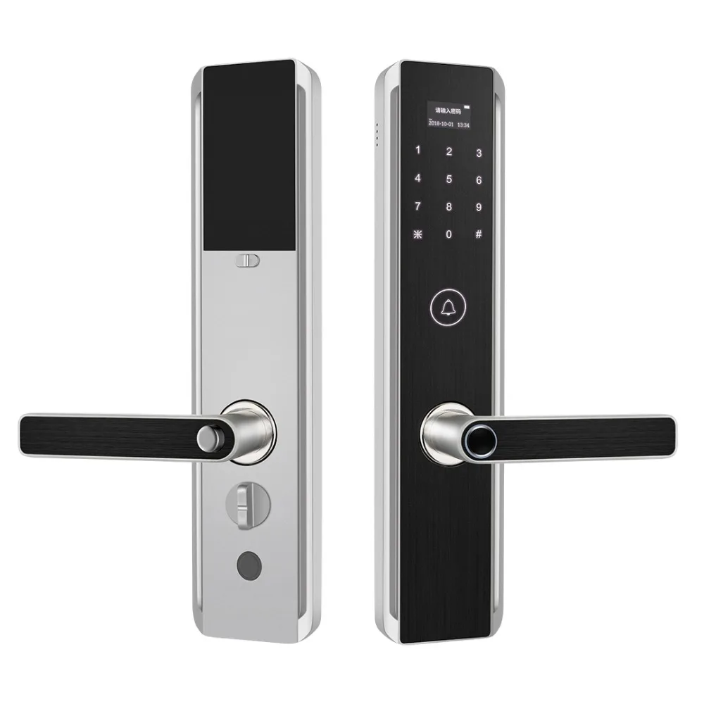 YOHEEN Wifi приложение отпечаток пальца цифровой дверной замок безопасности дома без ключа Bluetooth Пароль RFID карта ключ Противоугонный интеллектуальный замок