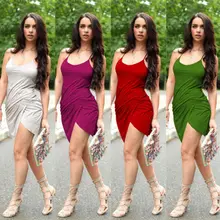 Neue Mode Frauen Sleeveless Verband Bodycon Sexy Party Cocktail MINI Kleid lässig einkaufstasche partei sommerkleider