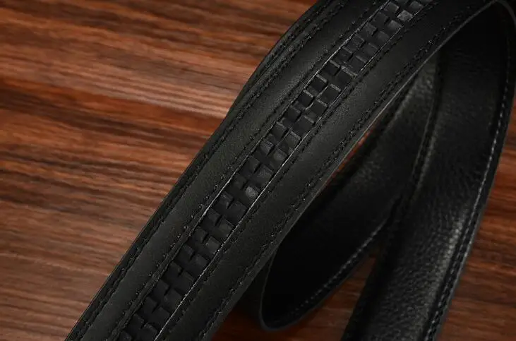 men's automatic buckle belts No Buckle Belt Brand Belt Men High Quality Male Genuine Strap Jeans Belt  free shipping 3.5cm belts mens designer belts