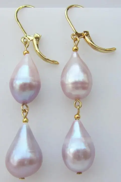 

huge new only 10-14MM south sea purple pearl earrings d'oreille earrings for women silver-jewelry brinco oorbellen