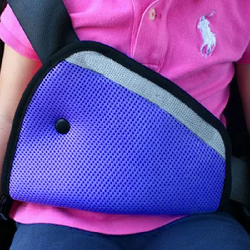 Triangle Child Car Safety Belts Adjuster Blue Baby Car Safety Belt Pad