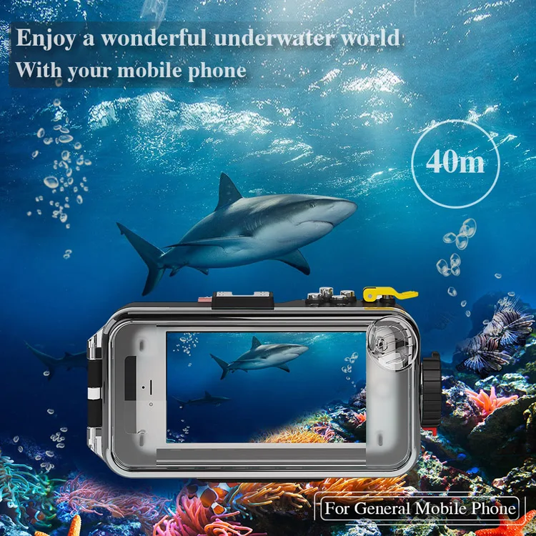 NiteScuba Дайвинг Seafrogs Универсальный соединяющийся с сотовым телефоном по bluetooth корпус коробка для подводной фотографии для смартфона общего использования