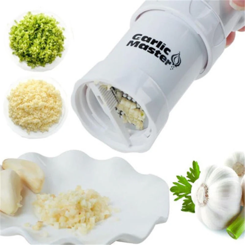 

1 Set Garlic Peeler Kitchen Accessories Gadgets Garlic Master Press Crusher Chopper In Seconds Head Minced Cutting Cooking Tools