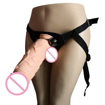 Super huge dildo Strap On Dildos Pants Artificial Realistic soft Penis Lesbian Strapless Strapon Panties Dick Sex Toy For Woman 2