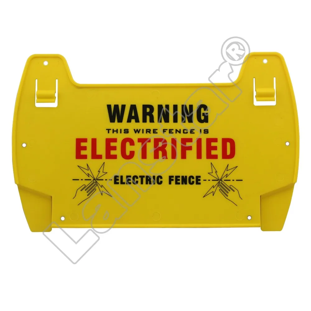 Lanstar 5 шт. электрические знаки опасности забора Предупреждение предупреждающая доска