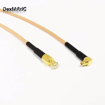 

1PC New MCX Male straight Switch MMCX Male Plug Right Angle 90-degree pigtail cable RG316 15cm 6"