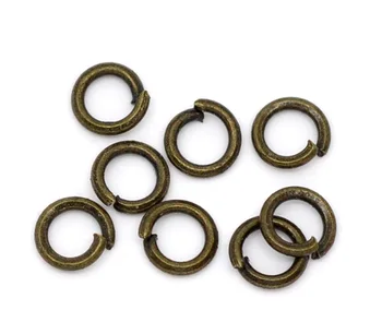 

Bronze Tone Open Jump Rings 4mm Dia. Findings, sold per packet of 650 new