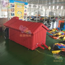 Безопасный ПВХ/нейлон Оксфорд надувная палатка дом пожарная дрель спасательный дом палатка