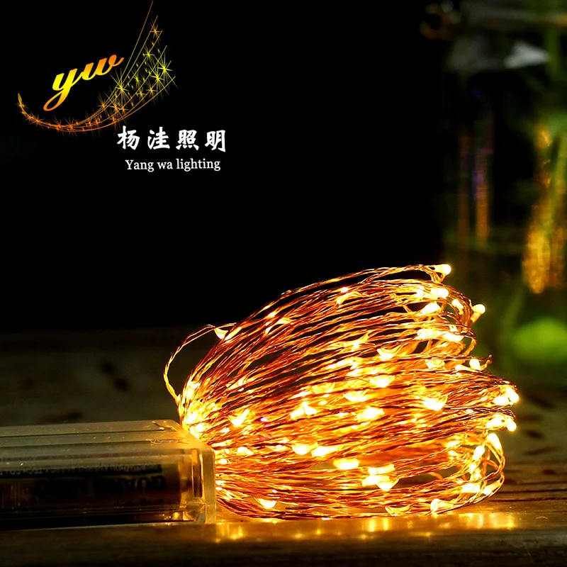 

pack 5 meters 50 light copper wire led Christmas decoration during the Spring Festival Lantern Festival arts and crafts