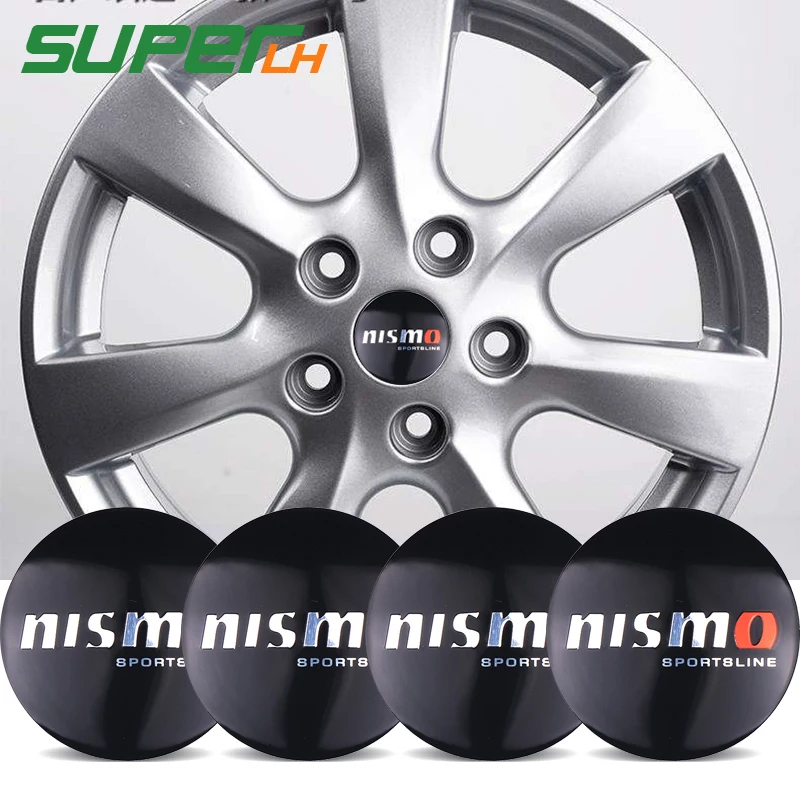 

4Pcs 56.5mm Car Styling Nismo Wheel Hub Caps Center Cover Sticker For Nissan Qashqai X-Trail Juke Teana Tiida Sunny Accessories
