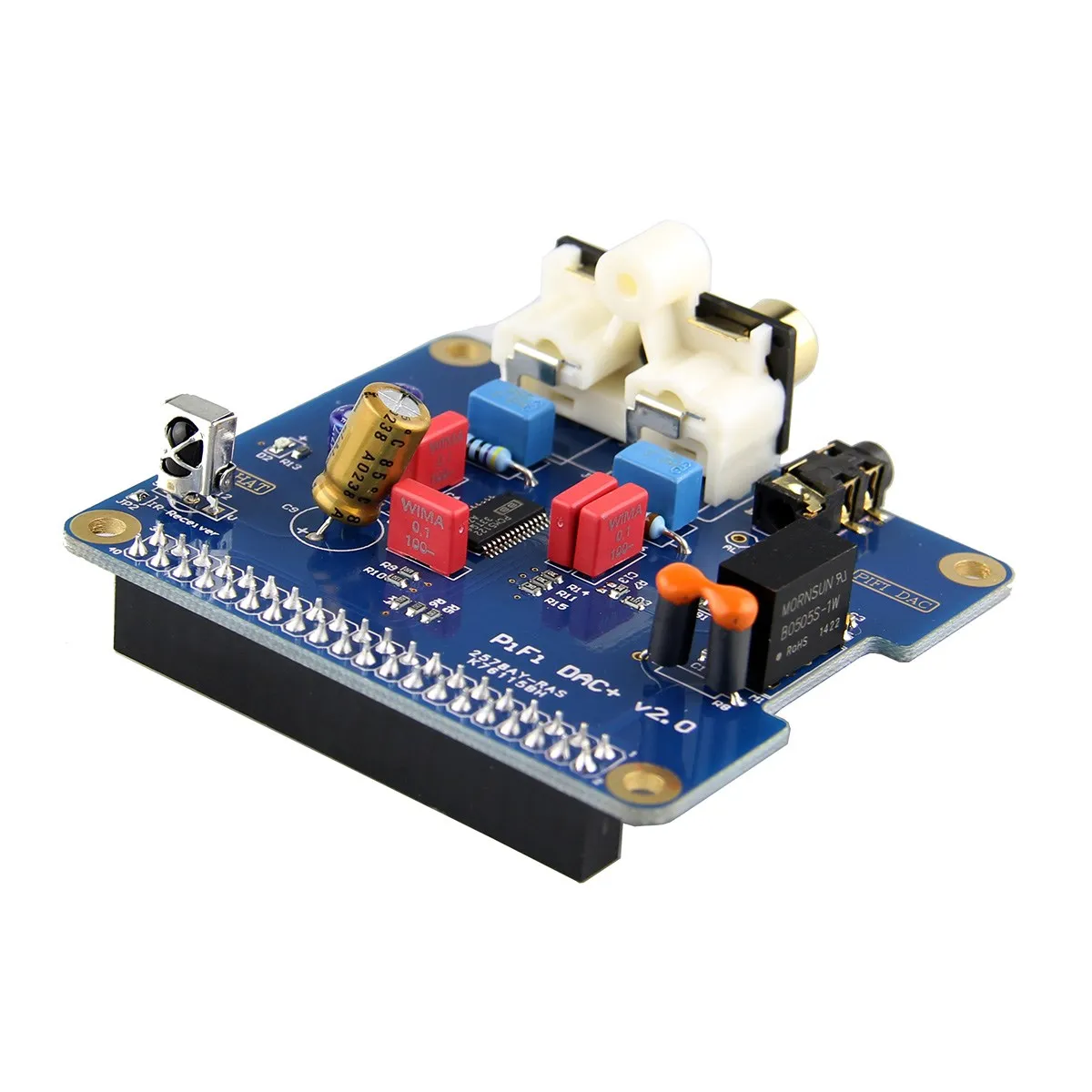 LEORY HIFI DAC цифровая аудио карта к S/PDIF Pinboard для Raspberry Pi 3 Model B/2B/B +/A + цифро аналоговый