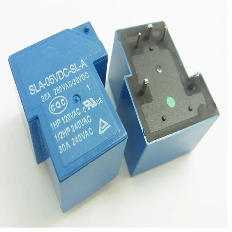 10 шт./лот Мощность реле SLA-05VDC-SL-A SLA-12VDC-SL-A SLA-24VDC-SL-A SLA-09VDC-SL-A 5 В, 12 В, 24 В постоянного тока, 09 V 30A 5PIN T90