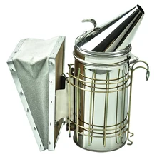 1 шт. дымарь для пчелиных ульев из нержавеющей стали, тепловой щит, пчеловодство, Оцинкованное Железо с тепловой защитой, оборудование для инструментов, боковое Крепление крюка