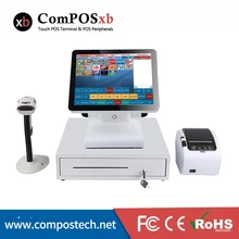 15 Inch Cashier Register All In One Pos Computer Pc For Shop J1900 DDRIII 4GB SSD 128GB 15 ssd 32gb all in one touch screen pc all in one desktop computer for sale pos computador all in one
