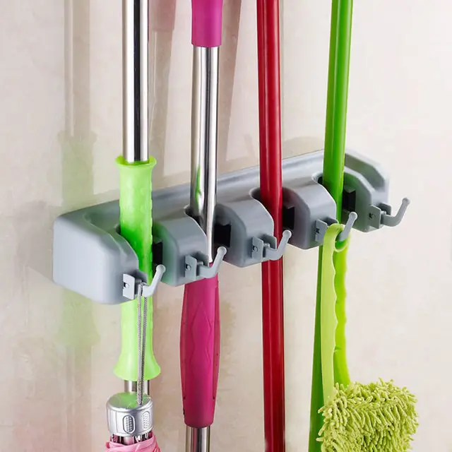 Multi function broom stand racks Mop Broom Holder Wall Mounted