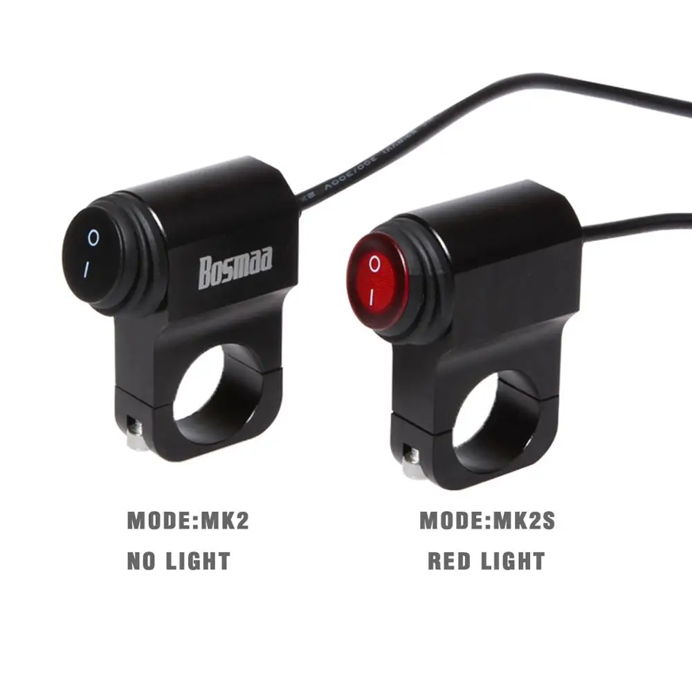 

1Pcs Motorcycle ON/OFF Headlight Switch 7/8" 22mm LED Fog Spot Light DC 12V Waterproof Aluminum Alloy Switch