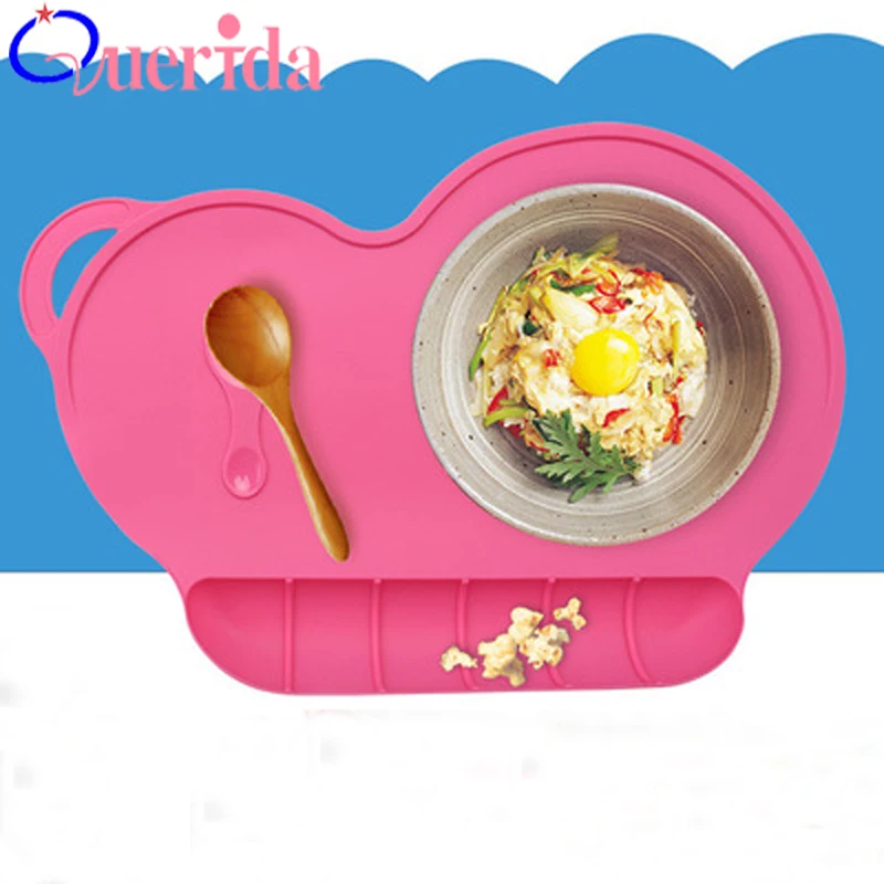 Children With Silicone Rubber Placemats Non slip Table Mat Portable