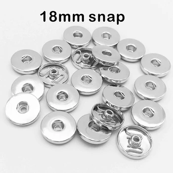 

30pcs/lot 18mm Metal alloy Ibryant fashion Ginger Snap Button Base Flat Interchangeable Accessories for women Jewelry IB811