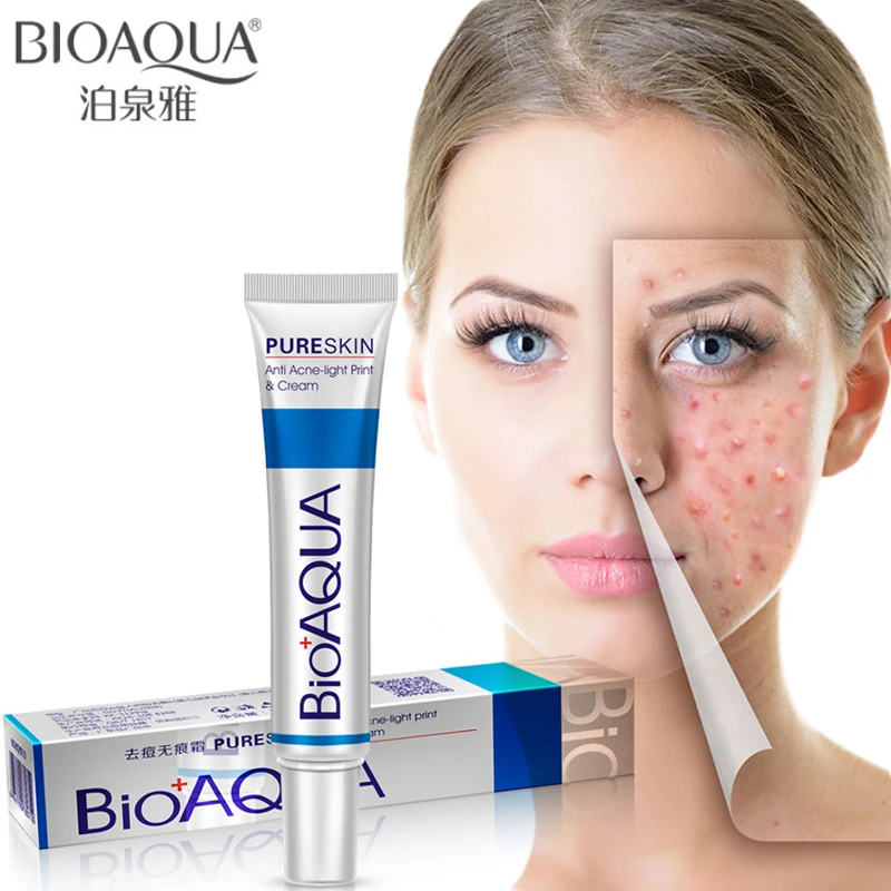 Bioaqua 30 г крем против акне/контроль масла/сужение пор/удаляет рубцы после акне/Уход