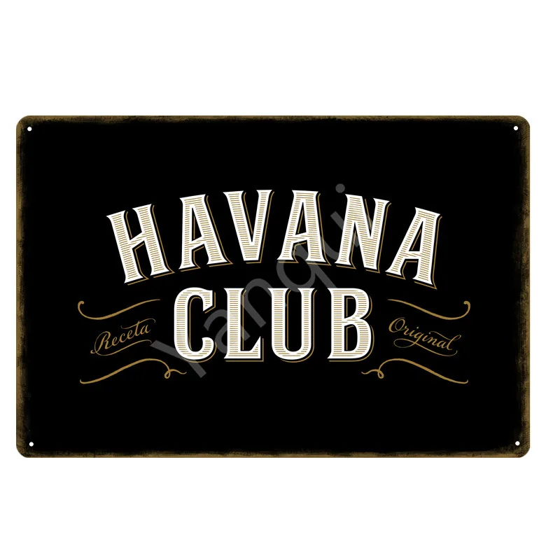 Гавана клуб пиво металлический плакат оловянные вывески настенная живопись доска для бара паба кафе домашний декор Винтаж Ретро железная пластина YN188 - Цвет: YB0121B