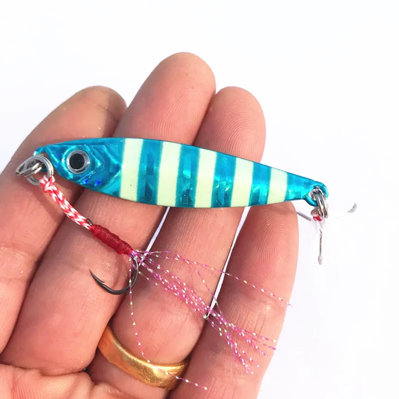 Shore Long Casting Jigs Fishing Lure Slow Shaking Jigbait 7-80g Artificial Lures Hard Baits Glow 1 Piece Sale 4